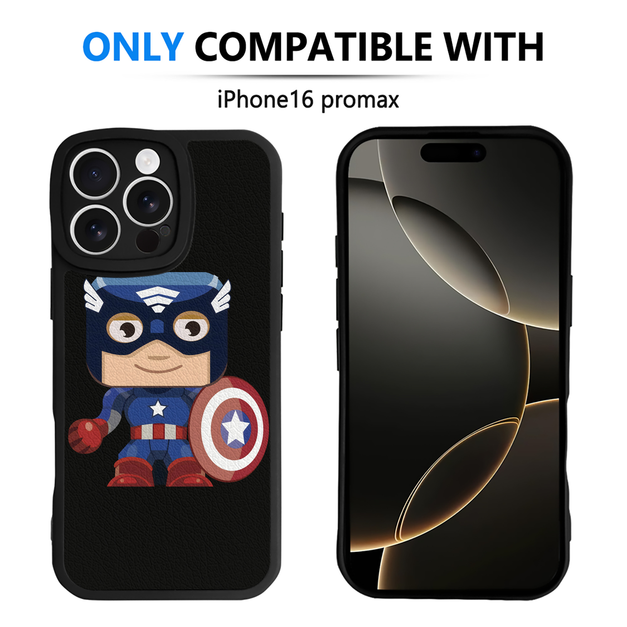（画像用） アベンジャーズ The Avengers 【iPhone 16シリーズ対応】シリコンスマホケース（レザー調） 材質：シリコン